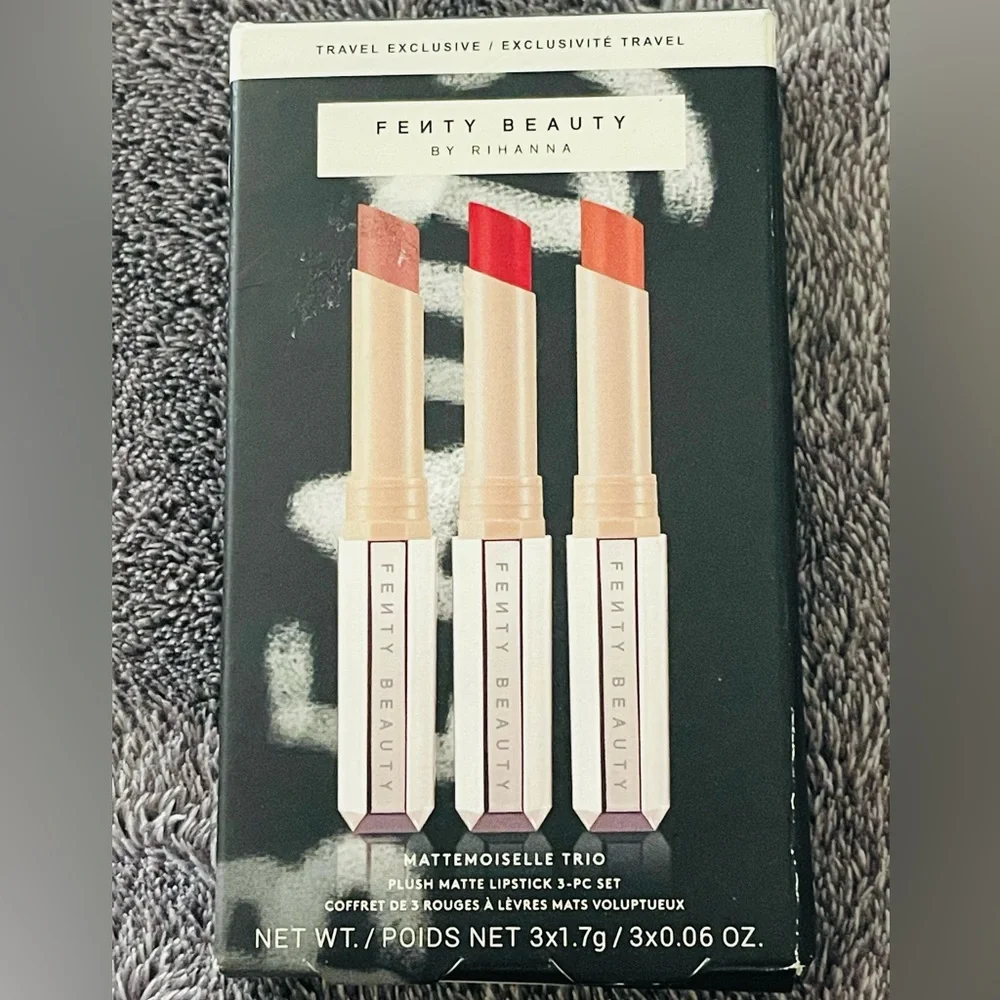 *RARE* Fenty Beauty Mattemoiselle Trio Plush Matte Lipstick Set